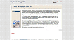Desktop Screenshot of magistechnology.com